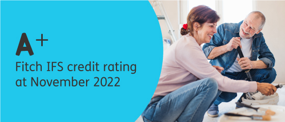 A+ Fitch IFS credit rating at November 22