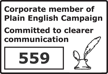 Just are corporate members of the Plain English Campaign